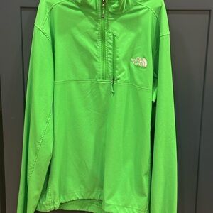The North Face Vibrant Green Half-Zip Pullover